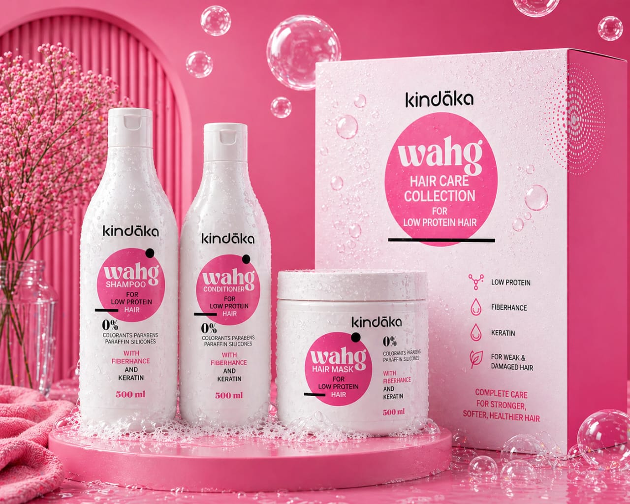 Low Protein Hair Care Set – Kindaka